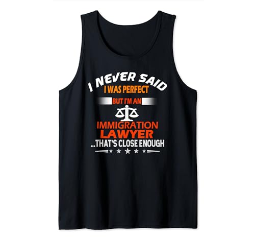 Rechtsanwalt Humorvoller Anwalt für Einwanderungsrecht Tank Top
