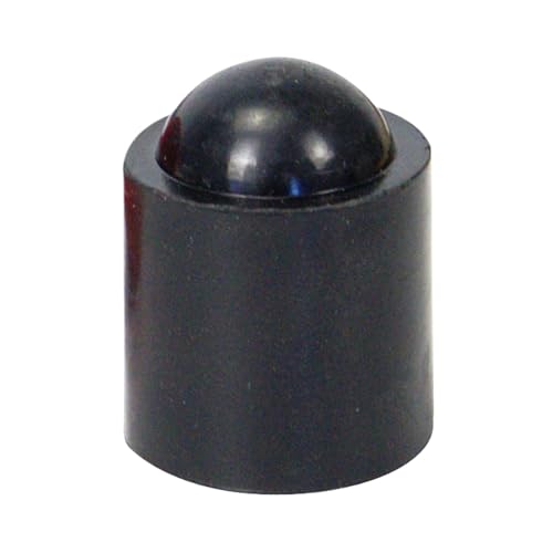 Pool Cue Tip Protector | Billard -Stangenschwanzhülle | Stoßdämpfer -Gummi -Cue -Endkappe zum Stickschutz | Anti-Rutsch-Stoßfänger-Pad für snookers & Pool-Spieler-Schwarz/Rot (3x2,9 cm)