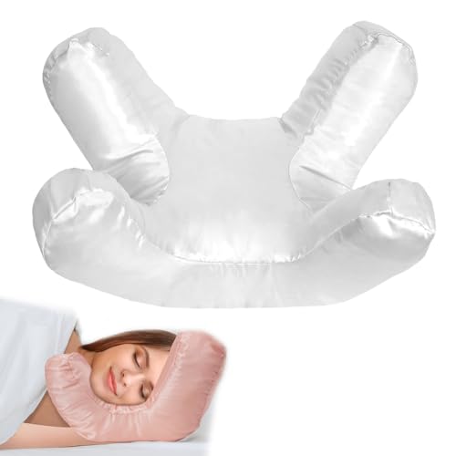 Uuxkgu Flawless Face Pillow,makelloses Gesichtskissen,Anti Falten Kissen,Anti-Falten-Maßnahmen Face Pillow Für Falten,Für Seitenschlaf, Rückenschlaf,Abwärtsschlaf,Nickerchen Zeit