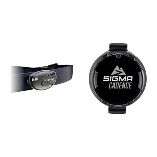 SIGMA SPORT - Brustgurt R1 Duo Herzfrequenz Sender & Elektro Sigma Elektro Unisex – Erwachsene Duo Magnetless Trittfrequenzsender, Mehrfarbig, Einheitsgröße