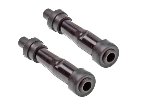 2x Zündkerzenstecker SD05F gerade entstört (5 kΩ) passend für Honda, Yamaha, Suzuki, Kawasaki, KTM – 10 mm/12 mm Zündkerzen, 4-Takt Motorräder, Roller, ATV, Moped