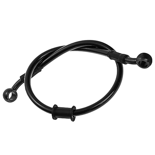 MOCNT 90cm Motorrad Bremsschlauch Motocross Bremsleitung Bremskupplung Ölschlauch Stahl Geflecht Hydraulisch Verstärkter Bremskupplung Leitungrohr Bremse Kupplungsschlauch Schwarz