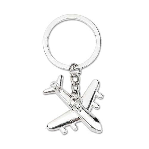Tranbath Schlüsselanhänger Mini Flugzeug Aus Edelstahl, Personalisierter Glücksbringer Für Männer Und Frauen, Geschenk Zur Einschulung, Für Jubiläen Oder Als Kleine Aufmerksamkeit Für Guter Freund