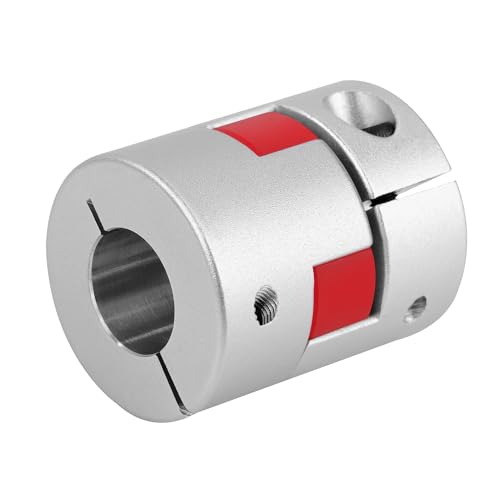 8 mm bis 14 mm Aluminium Plum Flexible Wellenkupplung, D30 L35 Flexible Kupplung Klauenkupplung für 3D-Drucker CNC-Maschine und Servostufenmotor
