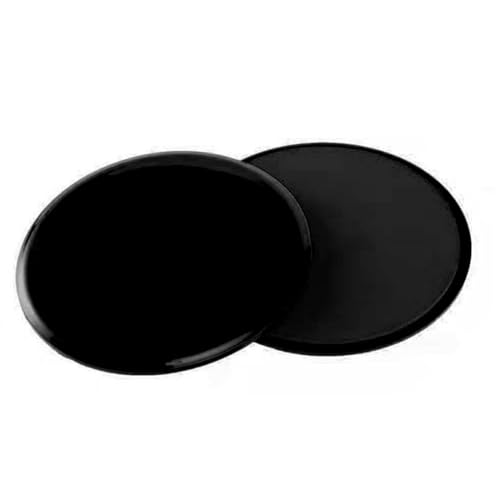 Gleitscheiben Fitness Sliders, Kern Übung Sliders, Doppelseitige Gliding Discs, Slider zum Trainieren, Dual Sided Gliding Discs Kerngleitstücke, Slide Pads für Bauch Workouts, Schwarz, 1 Paar