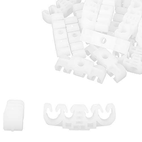 X AUTOHAUX 20Stk. Kunststoff 4 Wege Auto Benzinleitung Rohr Halter Clip 50x16,5mm für Volkswagen