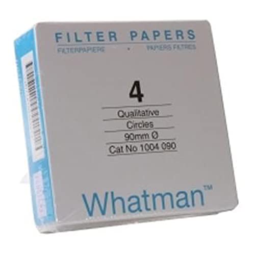 Whatman 1004150 Grade 4 Qualitative Filter Paper Standard, circle, 150 mm (Pack of 100)