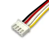 5X Premium 4Pin 3s XH 2.54mm 2.54 Stecker inkl. 30cm 26AWG Elektronik Kabel Farbig + Buchse Lose für Lipo Akku Balancerkabel Pitch RC JST-XH (4Pin)
