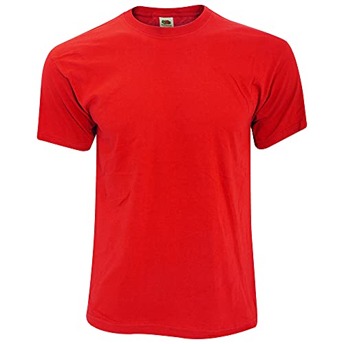 Fruit of the Loom Herren T-Shirt Original T 61-082-0 Red L