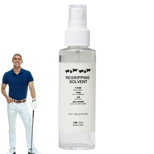 Golfschläger-Lösungsmittel – Fußballgriff-Spray, Lösungsmittel für Schlägergriffe, langlebige Golfbandstreifen, Lösungsmittel-Lösungsmittel für Golfschläger, Lösungsmittel