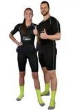 eaglefit - PRO EMS Anzug Komplettsystem mit 24 Elektroden für Frauen & Männer kabellos - EMS-Training für Zuhause - Damen & Herren Ganzkörper Trainingsgerät für Muskelaufbau & Ausdauer Trockenanzug S