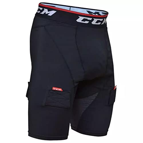 besthockey CCM Compression Eishockey Tiefschutz Jock Short junior S-XL(L), Schwarz