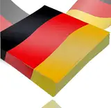 20x Servietten Deutschland schwarz, rot, gelb (Gold), als Deko, Dekoration, Partydeko für Fußball, Fußball Europameisterschaft 2024 WM