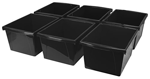 STOREX 4 Gallonen (15L) Klassenzimmer Lagerplatz, 34,5 x 28,7 x 20,1 cm blau, Fall von 6 (61451u06 C)