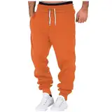 Freizeithosen Herren Jersey Cargohose Herren Hosen Enger Machen Clip Outdoorhose Herren Hose Jogginghose Herren Sporthose Hose Herren Jogger Arbeitshose Herren Sporthose Orange M