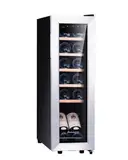 Kalamera Weinkühlschrank, 12 Flaschen 35 Liter Weinklimaschrank klein mit Kompressor, 5-18°C, KRC-35FCSS