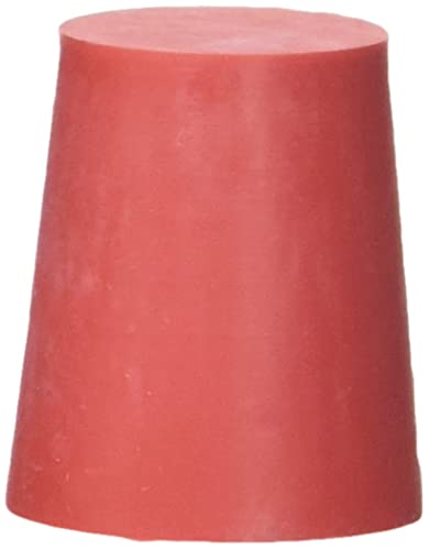 neoLab 1-1016 Gummistopfen, 22 mm x 17 mm, 25 mm hoch, Rot (10-er Pack)