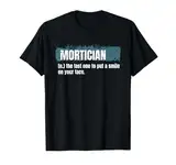 Morgue Mortuary Cremation Design T-Shirt für Bestattungsunternehmer - Schwarz, Unisex, Kurzarm, Small, Klassisch, Cartoon-Motiv