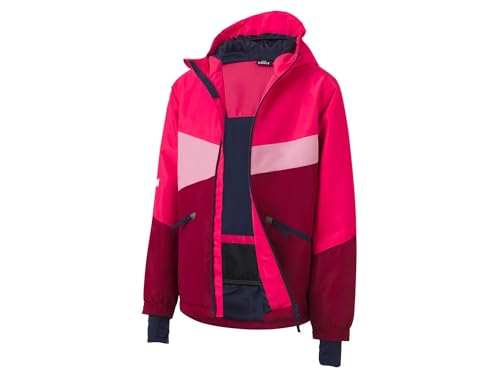 Crivit Kinder & Jugendliche Ski Jacke Skijacke Girls wasserabweisendes Obermaterial (DE/NL/SE/PL, Numerisch, 134, 164, Regular, Pink Abstract (146/152))