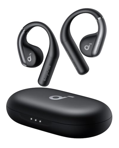 soundcore by Anker Open-Ear Kopfhörer AeroFit, 42h Akku, IPX7 Wasserschutz, Ultra bequemes Design, Sicherer Halt, Ausgeglichener Sound, Bluetooth 5.3, Kabellose Earbuds für kleine Ohren