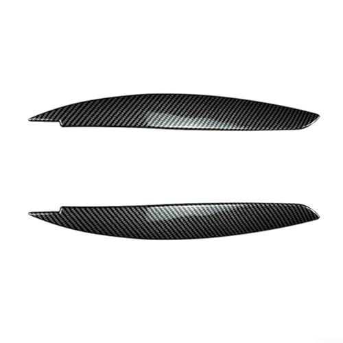 Oniissy ABS Carbon Fiber Style Scheinwerfer Augendeckel Abdeckungen für 1 E87 E88 E81 E82 Augenbrauen 2008–13, Kohlefaser-Stil Augenbrauen für 1 E87 E88 E81 E82 Tape On Installation