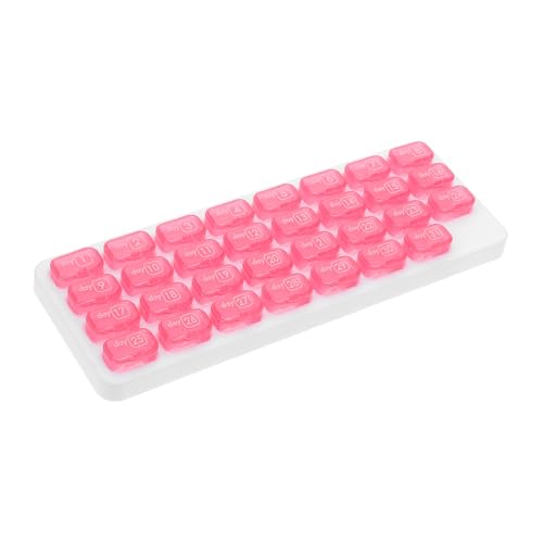 SAFIGLE 1 Set Medizin Lagerung Box Medikamente Dispenser Medikamente Organizer Pp Rot