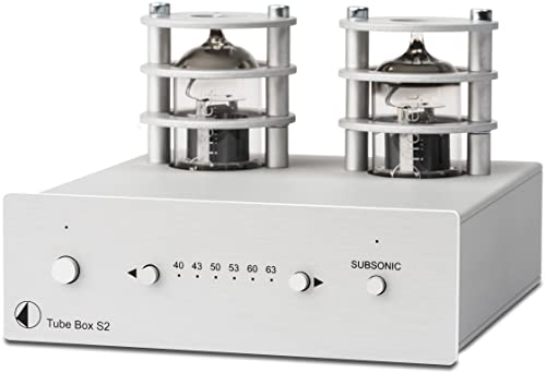 Pro-Ject Tube Box S2, High End Röhren Phono-Vorverstärker (Silber)