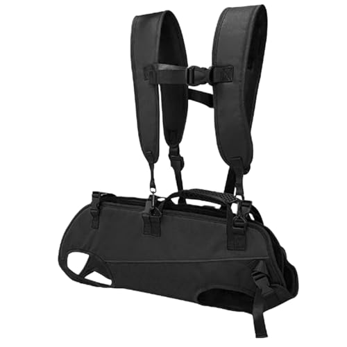 Hundegeschirr Hunde Hebegeschirr Tragehilfe Tragegeschirr Hundeschlinge Hunde Tragetasche Rucksack Für Lastendesign, Wandern, Radfahren, Motorradfahren 34x19x5cm