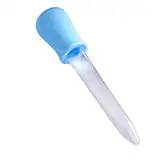 Bumdenuu 5 ml Mini-Pipetten / Pipetten für Baby-Flüssigkeit aus Kunststoff, transparent, blau