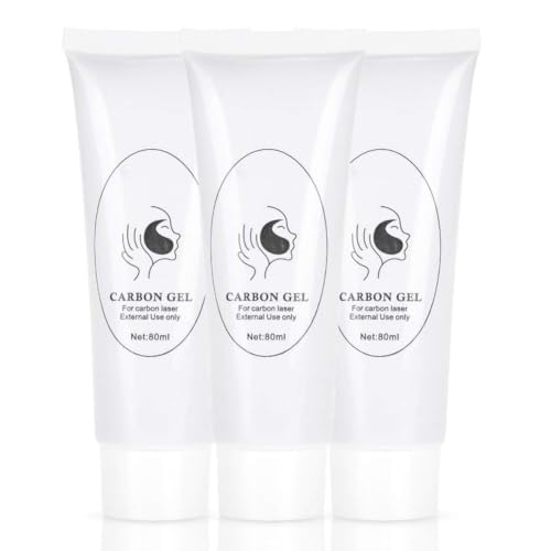 Carbon Cream Gel, Carbon Gel für Laserbehandlung, Haut-Tiefenreinigung, Carbon Creme Gel zur Laser-Hautverjüngung Hautaufhellung, Carbon Peeling Gesicht (3)
