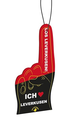 Leverkusen Fahne Fanartikel HIGH FIVE FINGERS Auto Duftbaum mit 5 Düften | Air Freshener | Duftspender | Raumduft | Lufterfrischer