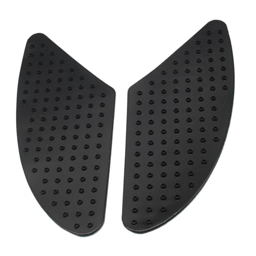 IUSOT Motorrad Tank Pads, Rutschfeste Motorrad Tankpads Für Yamaha, Kawasaki, Honda – Universelle Gummi Traktionspolster, Selbstklebend, Seiten-Gas-Knie Grip Schutz Aufkleber (Schwarz)