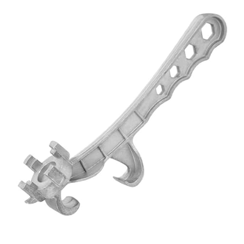 Multi Purpose Lack Eimer Opener, 5 Gallonen Eimeröffner, 3 in 1 Barrelschlüssel Aluminium-Werkzeug für 10-55 Gallonen-Trommel, für Stempel, Wasserfässer, Kraftstofffässer