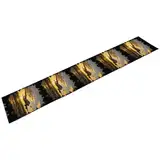 Tischläufer, moderner eleganter Tischläufer, Flugzeug, Puzzle, Kommode, Küche, Esstisch, Dekoration für Zuhause, Party, 34 x 183 cm