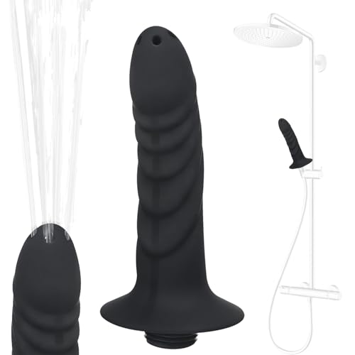 Sadodo Dildo Anal Analdusche Duschreiniger aus Silikon mit 4 Löcher, Klistier Douche, Analspülung, Klistier Vaginal Anal-Spülung Irrigator Anal Dusche Vaginal Sexspielzeug für Männer und Frauen