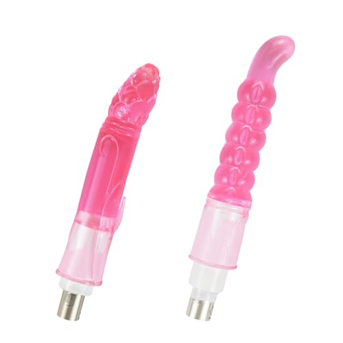 Sexmaschine Anal Dildo,Silikon 3XLR Anschluss Dildo für Ficklemaschine,Sexmaschine Zubehör Sexspielzeug für Frauen,Weiches rosa Anal Dildo Set(P02)