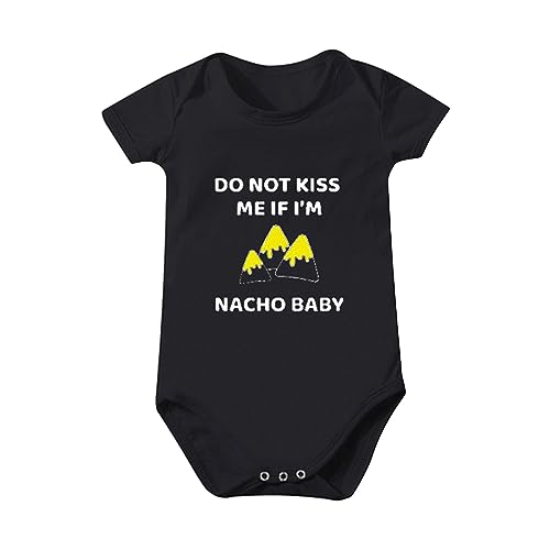 Lingerie Durchsichtig Kurzarm-Cartoon-Strampler für, und Mädchen, Neugeborene, Strumpfhosen mit Taschen für 0 bis 24 Bodys Baby 86 (Black, 12-18 Months)