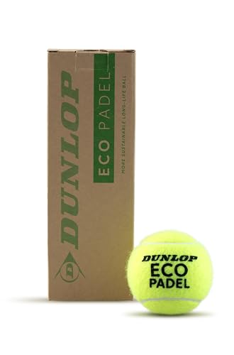 Dunlop Eco Padel (drucklos) – Padel Bälle für Vereine, Trainer und Freizeitspieler
