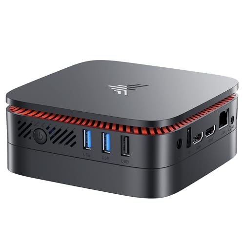 NiPoGi AK1PLUS Mini PC Ιntel Alder Lake-Ν97(4C/4T, bis 3,6 GHz)16GB DDR4 512GB M.2 NVMe SSD(Max 2TB), Mini Computer 2.4+5G WiFi 6/BT4.2/Gigabit Ethernet/4K@60Hz UHD Dual Display, Mini Desktop PC Büro