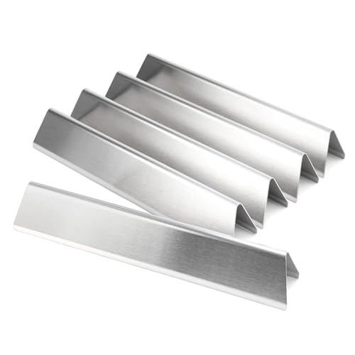 BBQ-Yummy 7636 Edelstahl Flavorizer Bars für Weber Spirit I & II E/S-310 320 330 Series, 38,8cm Brennerabdeckung Aromaschienen für Weber Spirit 300 Serie, Hitzeschild Ersatzteile