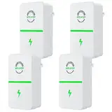 Power Save Energy Saver, 28KW Energiesparer Smart Energy Saver GeräTe Stromsparkasten Haushalts Energiesparer Stromsparbox Stromreduzierer Elektrischer Stromspannungsstabilisator (4 PCS)