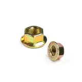 5 Stück Stahl der Güteklasse 10.9 mit farbigem Zink Feingewinde Flansch Sechskantmutter(M14x1.5 (5pcs))