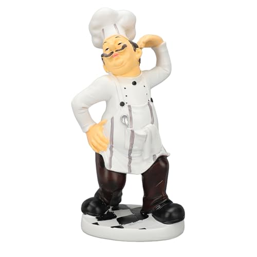 Xolsurg französischer Küchenchef Figure Lifelike Decor faszinierende Küche Essharz Bunte Skulptur Idealer Garten