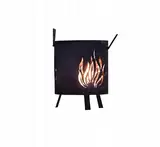 Kapaga - Feuertonne Gartenfeuerstelle aus Cortenstahl – Ø 30cm x 37cm - Robuste Outdoor Feuerstelle & Grill in Rost-Optik, Perfekt für Garten & Terrasse - Feuerkorb