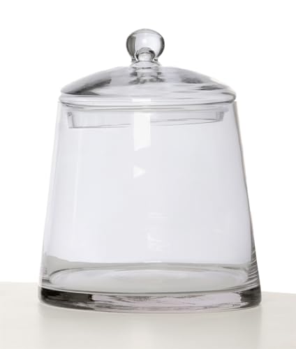 TARRO VIDRIO C/TAPA 22 CMS. 17d cms