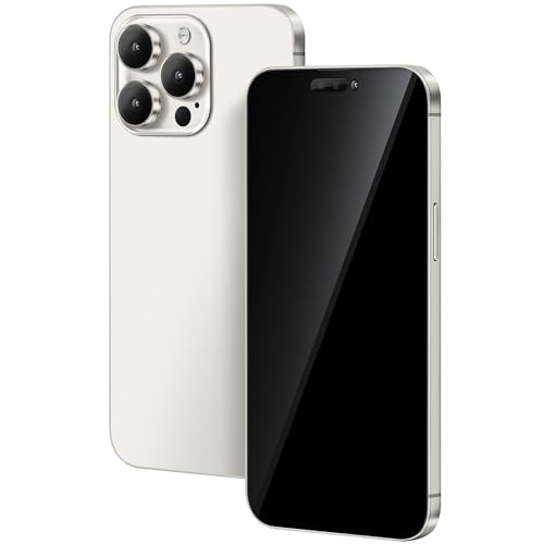 FufoneUS Anzeige gefälschte Spielzeug Telefon Handy Metallic Modell Nicht funktionierende Replik 1:1 Telefon für Phone 15 Pro gefälschte Spielzeug Handy (Fur 15 Pro Silber Schwarzer Bildschirm)