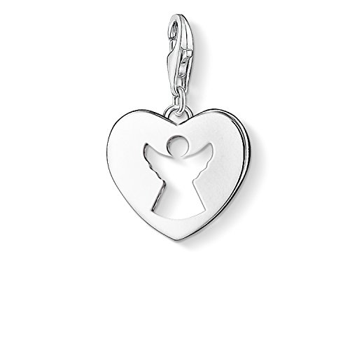 Thomas Sabo Damen Charm-Anhänger Schutzengel Herz Charm Club 925 Sterling Silber 0869-001-12