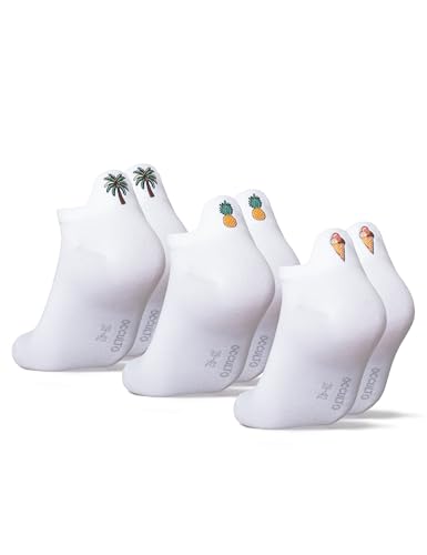Occulto Damen & Herren Sneaker Socken 3-6er Pack (Modell: Luca) 3 Tropic 39-42