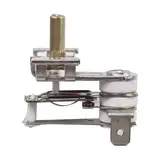 Gettimore Elektrischer Ofen-Thermostat-Temperaturregler, Schalter, 10 A/16 A, Metall, Silber, 180 Grad Drehwinkel, Ersatzteil für Ofenreparatur (10 A)