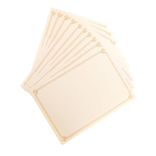 Gatuida 15 Blatt Zertifikatpapier für Druck und Blanko Urkundenpapier für Graduierungen Auszeichnungen und Anerkennungen Stabil und Vielseitig Einsetzbar